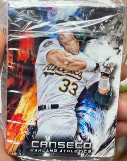 2018 Topps Fire #177 Jose Canseco — front