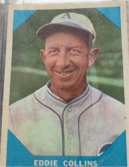 1960 Fleer Baseball Greats #20 Eddie Collins — front