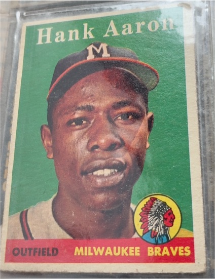 1958 Topps #30 Hank Aaron — front