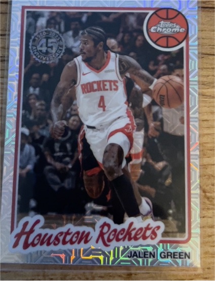 2025-26 Topps Chrome 45th Anniversary #TC-JG Jalen Green — front