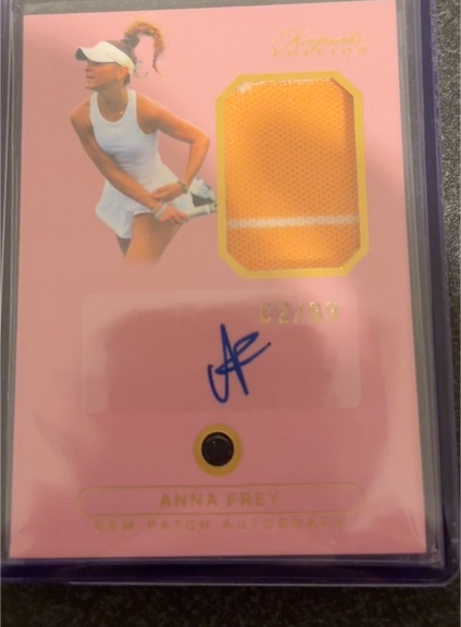 2024 Keepsake Multi-Sport #108 Anna Frey Gem Patch Autograph — front
