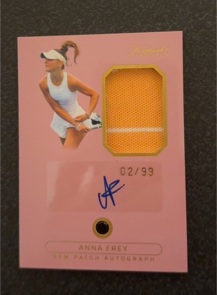 2024 Keepsake Multi-Sport #GPA-AF Anna Frey Gem Patch Autograph — front