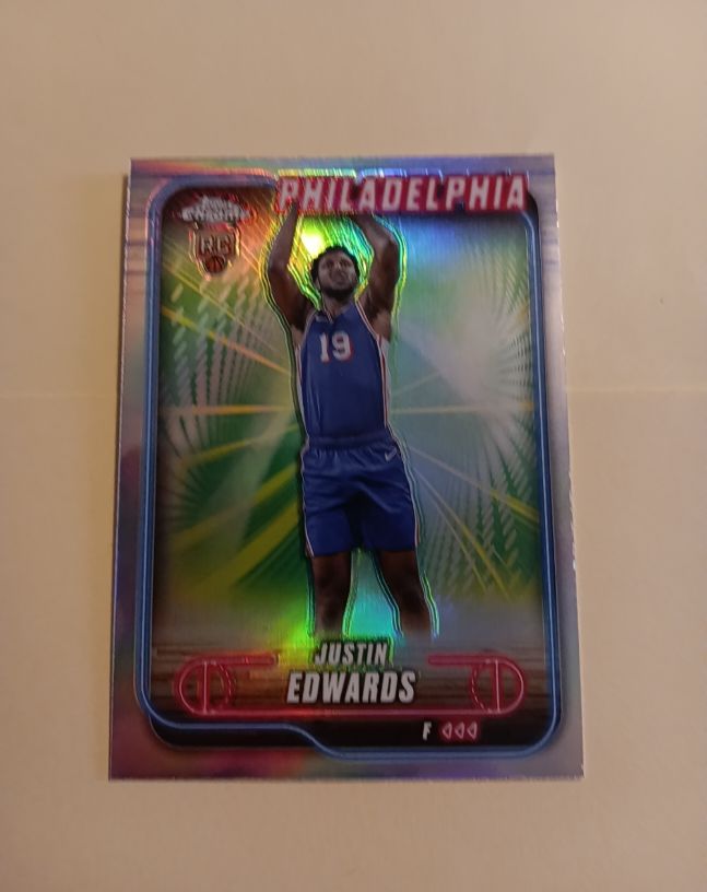 2024-25 Topps Chrome #161 Justin Edwards — front