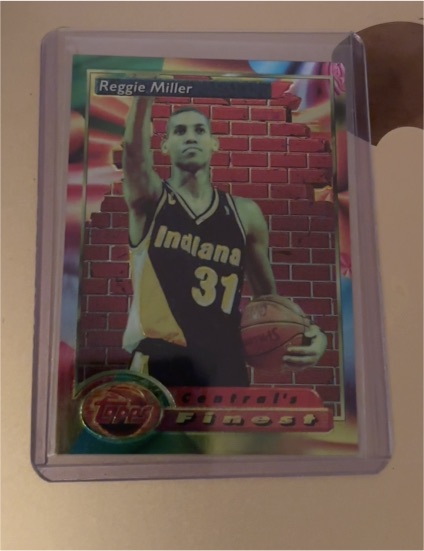 1993-94 Topps Finest #106 Reggie Miller — front