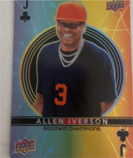 2022 Upper Deck Goodwin Champions Playing Cards #JC Allen Iverson — front