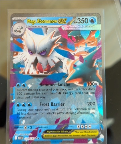 2014 Pokémon TCG Mega Abomasnow EX #036/132 — front