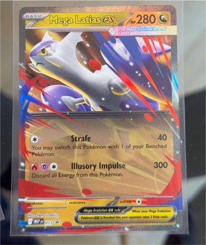 2025 Black Star Promo #011 Mega Latias EX — front