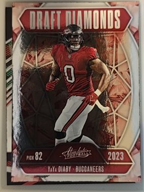 2025 Panini Absolute Football Draft Diamonds #DD-YDY YaYa Diaby — front