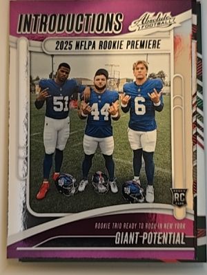 2025 Panini Absolute Introductions #I-CSO Giant Potential Jaxson Dart Abdul Carter Cam Skattebo — front