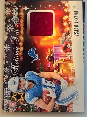 2025 Panini Absolute Holiday Suit Patch #HS-ITA Isaac Teslaa — front