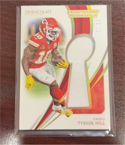 2024 Panini Immaculate Championship Memorabilia Tyreek Hill — front
