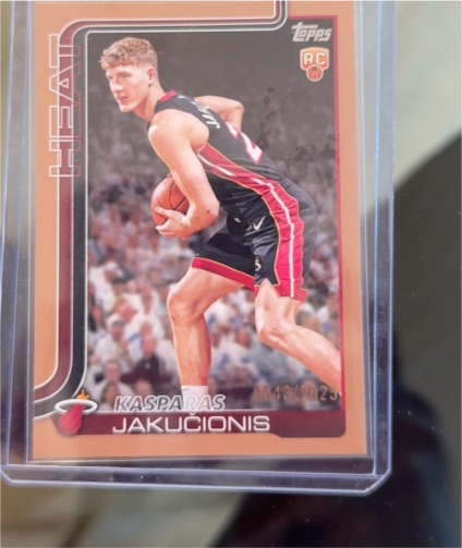 2025-26 Topps #220 Kasparas Jakučionis — front