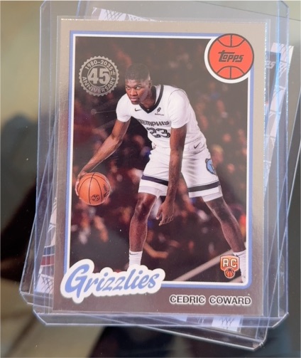 2025-26 Topps Basketball 45th Anniversary #80BK-58 Cedric Coward — front