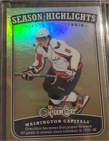 2008-09 O-Pee-Chee Season Highlights #SH-1 Alexander Ovechkin — front