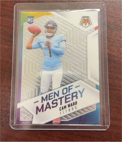 2025 Panini Mosaic #17 Cam Ward Men of Mastery — front