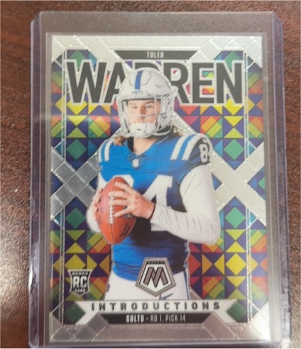 2025 Panini Mosaic #10 Tyler Warren Introductions — front