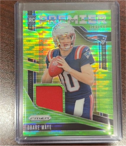 2024 Panini Prizm Premier Jerseys #PJ-DME Drake Maye — front