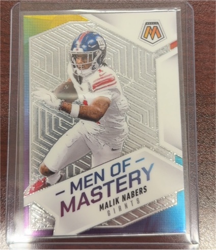 2025 Panini Mosaic Men of Mastery Malik Nabers — front