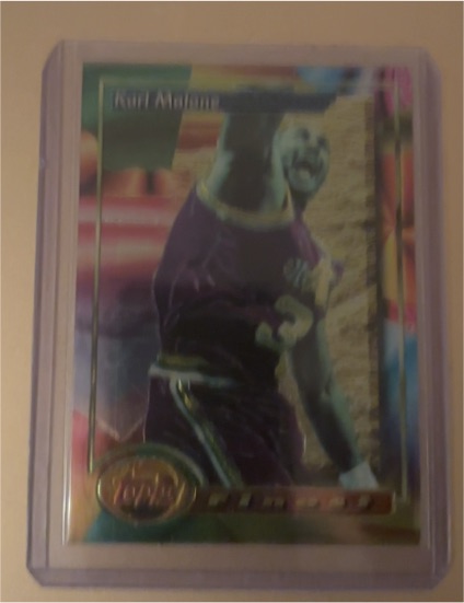 1993-94 Topps Finest #215 Karl Malone — front
