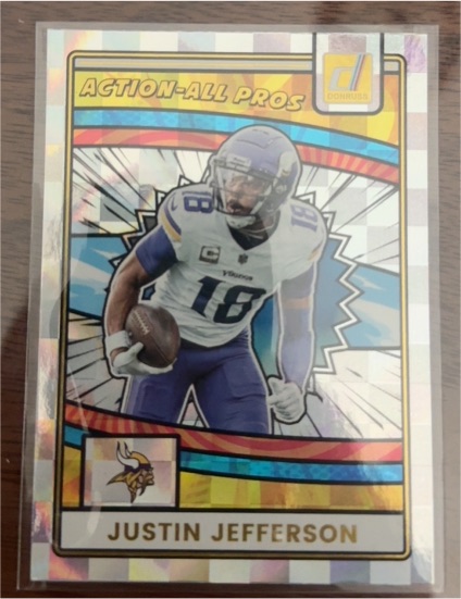 2025 Donruss #AAP-JJE Justin Jefferson Action-All Pros — front