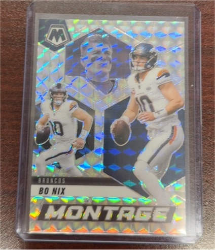 2025 Panini Mosaic #24 Bo Nix Montage — front