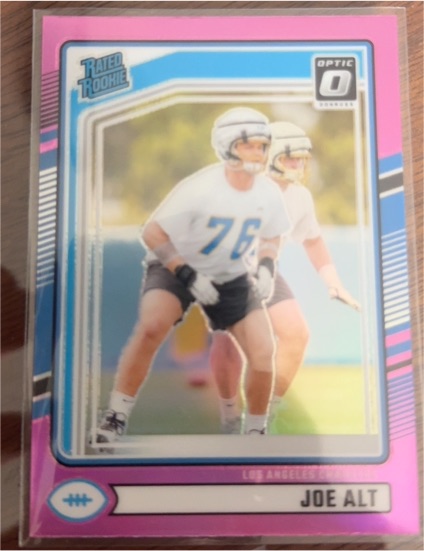 2024 Donruss Optic Rated Rookies Preview Pink #320 Joe Alt — front