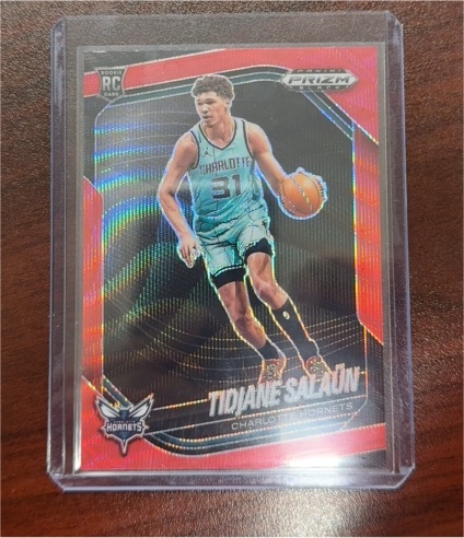 2024-25 Panini Prizm Black #6 Tidjane Salaun — front