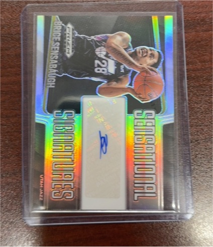 2024-25 Panini Prizm Black #SS-SEN Brice Sensabaugh Sensational Signatures — front