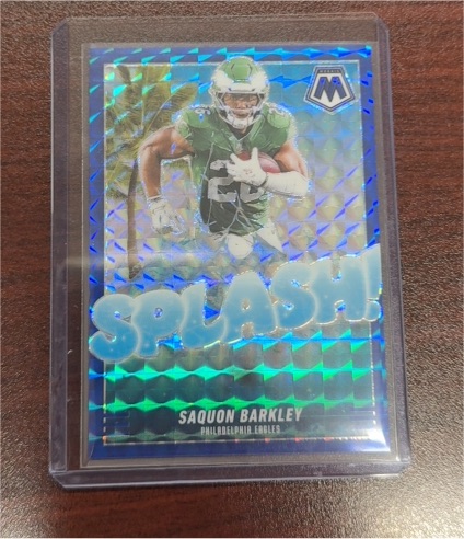 2025 Panini Mosaic Splash! Saquon Barkley — front