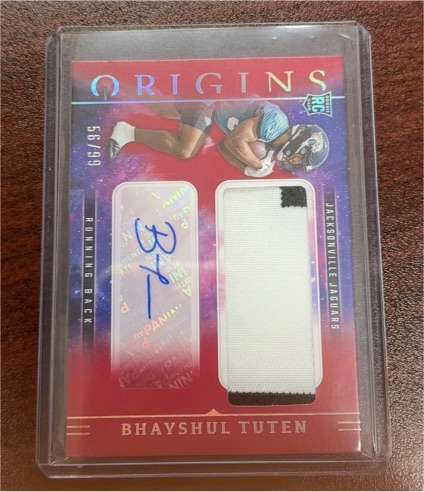 2025 Panini Origins #94 Bhayshul Tuten — front