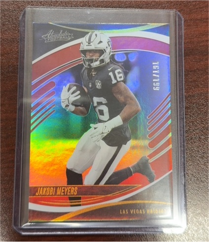 2025 Panini Absolute #56 Jakobi Meyers Spectrum Red — front