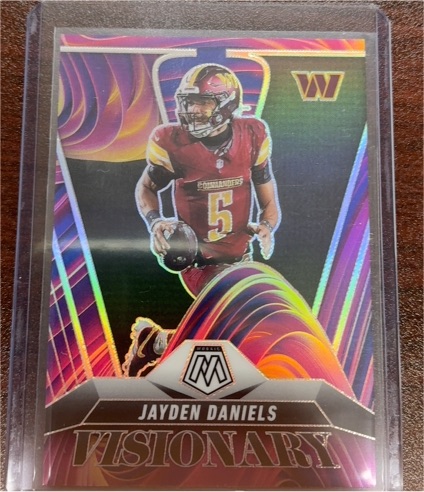 2025 Panini Mosaic Visionary #Jayden Daniels — front
