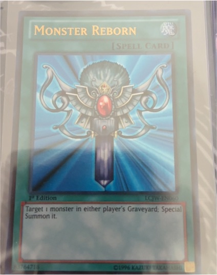 1996 Yu-Gi-Oh! LCJW-EN060 Monster Reborn — front