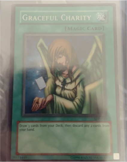 1996 Yu-Gi-Oh! SDP-040 Graceful Charity — front