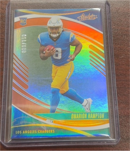2025 Panini Absolute #166 Omarion Hampton — front