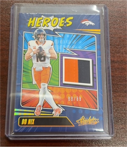 2025 Panini Absolute Heroes #AHM-BNX Bo Nix — front