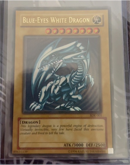 Yu-Gi-Oh! SDK-001 Blue-Eyes White Dragon — front
