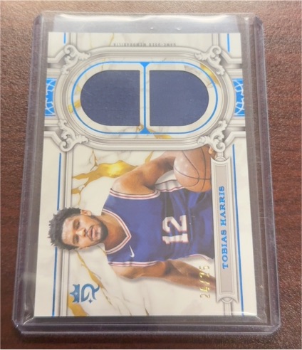 2023-24 Topps Royalty Regalia Relics Blue #RR-TH Tobias Harris — front