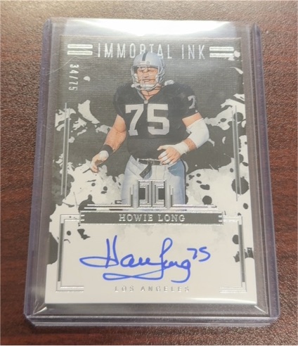 2025 Panini Impeccable Immortal Ink #II-HL Howie Long — front