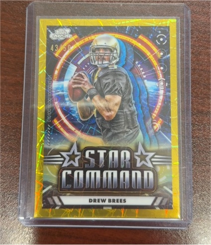 2024 Topps Chrome Cosmic #SC-18 Drew Brees Star Command — front