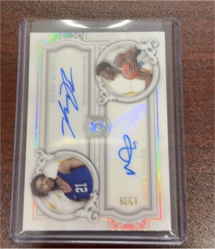 2023-24 Topps Royalty #DA-JWBS Jarace Walker / Ben Sheppard Dual Auto — front