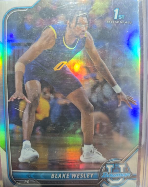 2021-22 Bowman Chrome University #64 Blake Wesley — front
