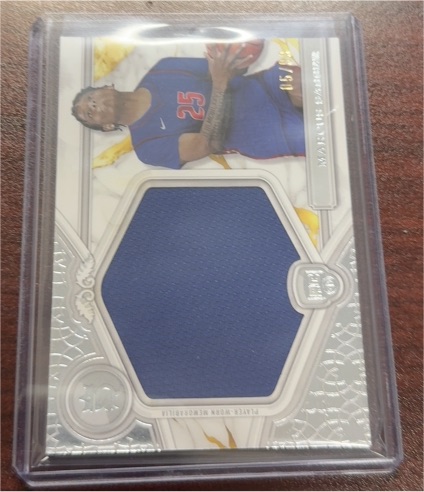 2023-24 Topps Royalty #RJR-JHA Jordan Hawkins Rookie Jumbo Relics Blue — front