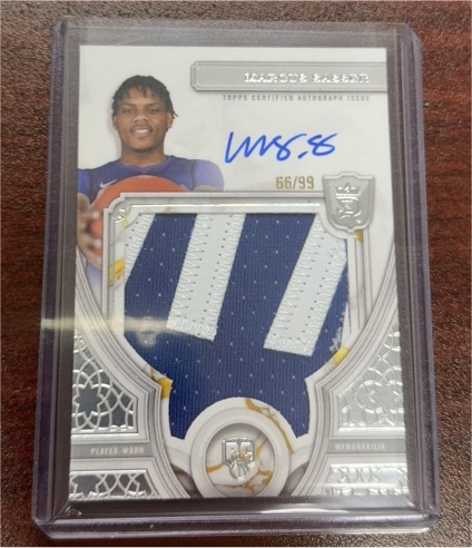 2023-24 Topps Royalty #07 Marcus Sasser Rookie Patch Auto — front