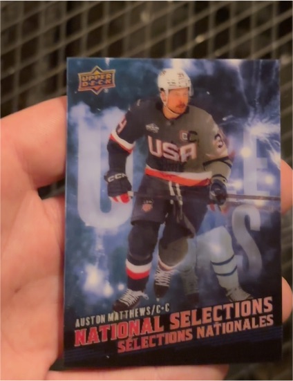 2025-26 Upper Deck Tim Hortons #NS-5 Auston Matthews National Selections — front