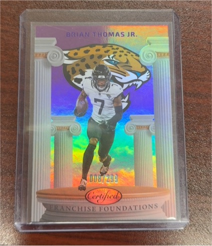 2025 Panini Certified #FFO-BTJ Brian Thomas Jr. — front