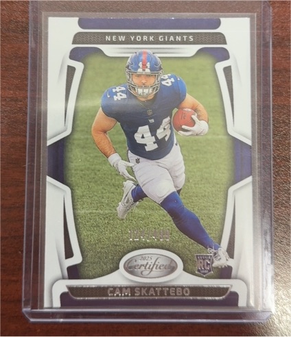 2025 Panini Certified #105 Cam Skattebo — front