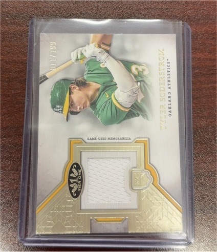 2024 Topps Tier One Tyler Soderstrom Rookie Relic — front