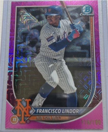 2025 Bowman Chrome #59 Francisco Lindor — front