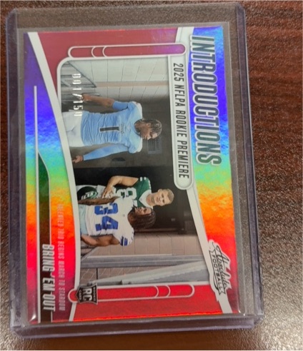 2025 Panini Absolute Introductions #I-CWD Bring 'Em Out Cam Ward Mason Taylor Jaydon Blue — front